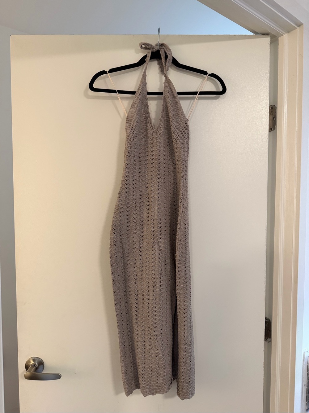 Aritzia Evie Crochet Midi Dress